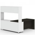 thumbnail image 4 of Bestar 120882-32 Pro-Linea L-Desk with Hutch - White & Deep Grey - 71.10 x 68.80 x 71.10 in., 4 of 6