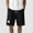 Black, variant on TKKCS Mens Casual Drawstring Shorts- Elastic Waist Breathable Flat Front Lightweight Daily Wear Summer Beach Shorts with Pockets Gray Size 2XL