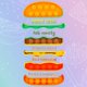 thumbnail image 4 of Pop Fidget S Its, Bubble Popping Sensory Fidget para adultos y niños, Push It Stress Pop Stress para el autismo, Sensory Popper Juego educativo para niños, Formas de hamburguesas y papas fritas Xemadio WMCH-169, 4 of 7