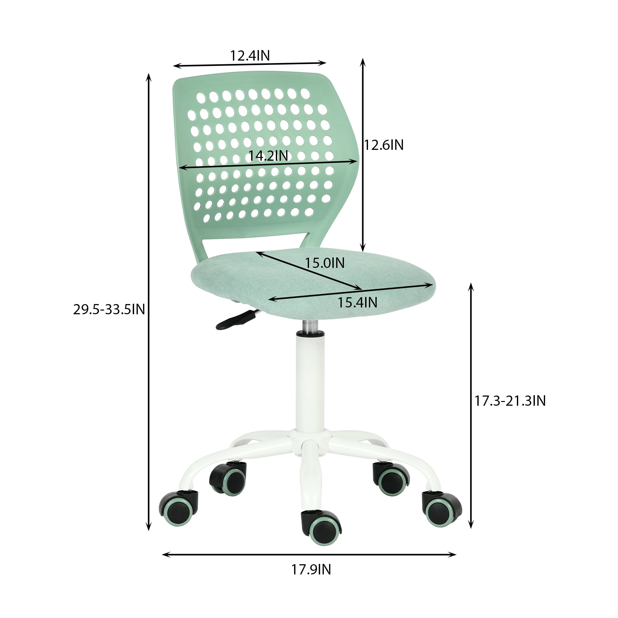 Ergonomic Desk Chair, 360° Swivel Height Adjustable Rolling Office Chair with Comfort Backrest for Home Office Study