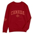 thumbnail image 4 of Zhanying Chandail en Molleton pour Femmes en Coton Col Rond Chandail à Capuche Chemises Coupe Décontractée Manches Longues Hauts d'Automne Pulls Vêtements Tendance 2025, 4 of 4