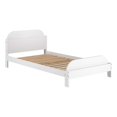 thumbnail image 1 of Classic Solid Wood Twin Bookcase Bed - White, 1 of 5