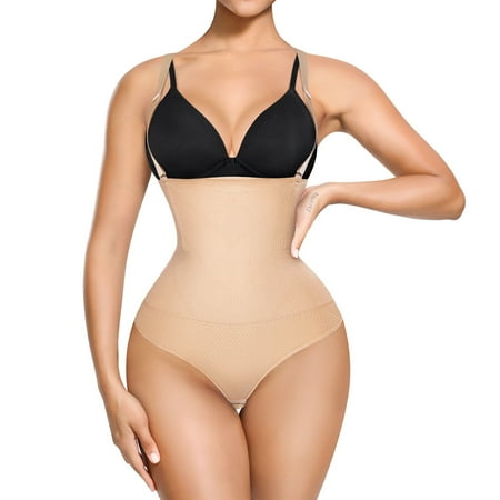 

Molutan Thong Bodysuit for Women Waist Trainer Tummy Control Hi-Waist Butt Lifter Panties Faja Shapewear for Women Girdle