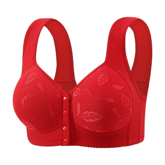 Ofreoo Sports Bras for Women Flower Wave Pendant Together With Chest Cushion Daily Bra Clearance Clothes under $8.00