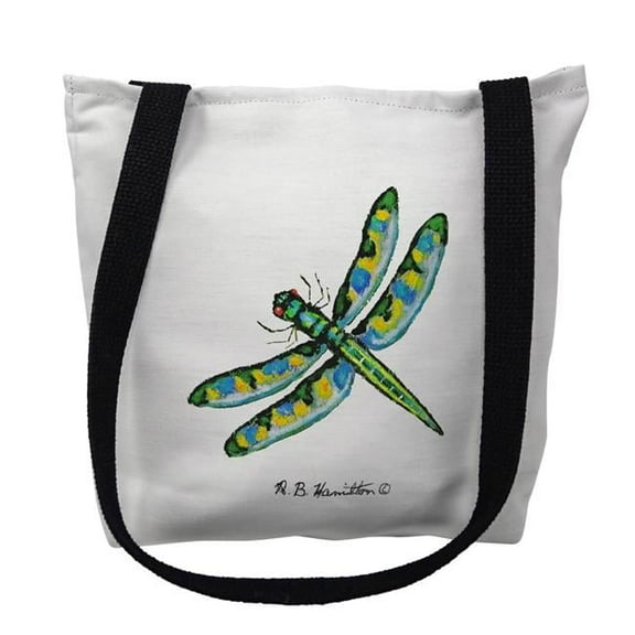 Betsydrake TY087S 13 x 13 in. Dicks Dragonfly Tote Bag - Small