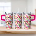 thumbnail image 2 of 20oz elephant Tumbler with Handle User Friendly Home Cup elephant Lover Gift Great Graduation New Year Gift for elephant Fans Women and Men, 2 of 6