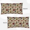 thumbnail image 7 of King Pillow Cases Standard Size - Rustic Plaid Forest Lodge Soft Envelope Closure Microfiber Block Print Pillow Cover, Wrinkle Stain Resistant Travel Pillow Covers Standard Size 20x36in, 7 of 7