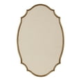 thumbnail image 6 of Kate and Laurel Leanna Decorative Scalloped Metal Pinboard, 24 x 36, Gold, Framed Rounded Oval Vintage Bulletin Board for Unique Display, Organization, and Decor, 6 of 8