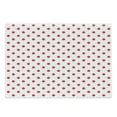 thumbnail image 1 of Geometric Cutting Board, Classical Pattern with Country Picnic Theme Retro Style Polka Dot Shapes, Decorative Tempered Glass Cutting and Serving Board, Large Size, White and Vermilion, by Ambesonne, 1 of 1