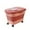 Pink, variant on 33 lb Dog Food Storage Containers, Collapsible Pet Food Storage Bin with Wheels and Lids for Dog Cat Food, Airtight Rice Cereal Storage Bucket