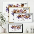 thumbnail image 4 of Designart 'Purple Wildflowers On White IV' Traditional Framed Canvas Wall Art Print, 4 of 5