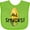 Apple Green, variant on Inktastic Aw, Shucks Corn on the Cob Humor Boys or Girls Baby Bib