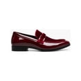 thumbnail image 2 of Stacy Adams Spratley Moc Toe Saddle Slip On Dress Shoes Burgundy 25686-601, 2 of 7