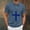 Blue, variant on Men's Waffle Short Sleeve Polo Shirts Casual Golf Cross Printed T-Shirts Summer Sport Moisture Wicking Performance Shirt Gray