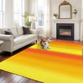 thumbnail image 2 of Yellow Orange Ombre Area Rugs 5'x7', Washable Small Throw Rugs for Laundry Room Playroom, Vertical Striped Gradient Modern Indoor Outdoor Rug Non-Slip Low Pile Carpet Runner Reversible Floor Mats, 2 of 8