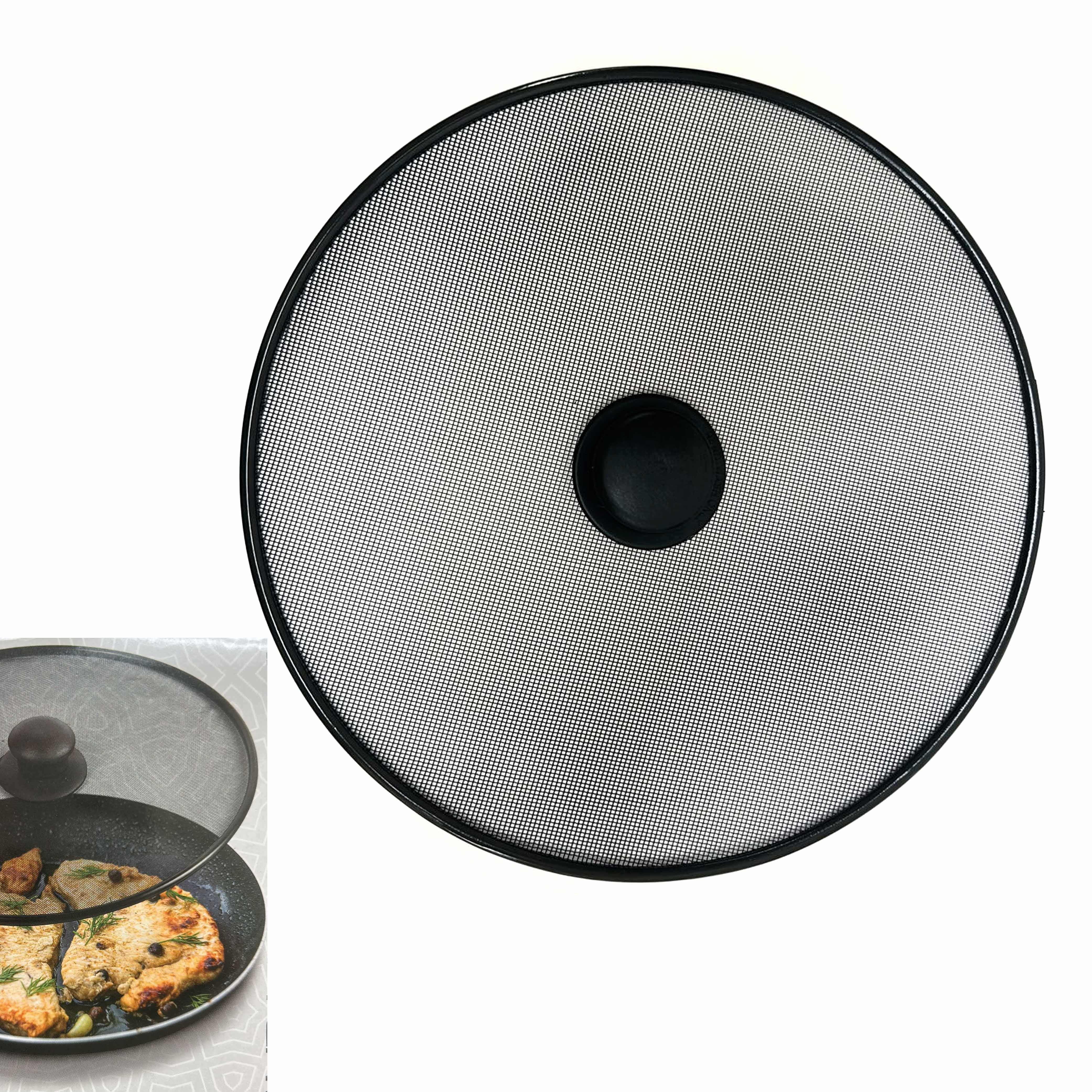 1 Mesh Splatter Screen Frying Pan Lid Cover 11" Popping Grease Guard
