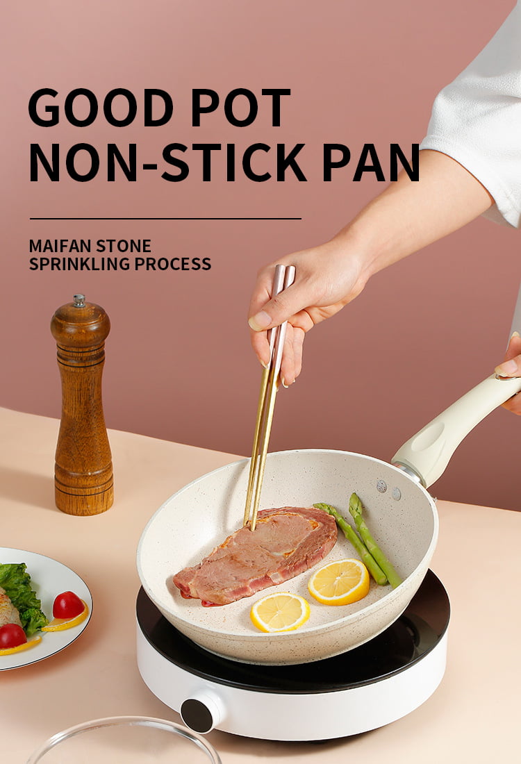 Japanese Style Small Frying Pan Yuzi Non Stick Pan Maifan Stone