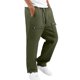 thumbnail image 1 of Pantalones de trabajo con cremallera en los bajos para hombre - Cargo de color liso - Poliéster, bolsillos grandes, tallas S-XXL, 1 of 6