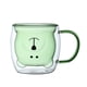 thumbnail image 1 of Linda taza de té con forma de oso, taza de café con asa, taza de leche de 250 ml, taza de café de vidrio con doble aislamiento, cumpleaños personal, día de San Valentín y regalo de vidrio para, 1 of 5