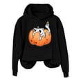 thumbnail image 5 of Halloween Hoodies for Women 2025 Funny Pumpkin Cat Cute Hoodies Hooded Sweatshirt Hoodie Women Pullover, 5 of 6