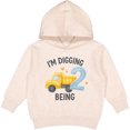thumbnail image 2 of Inktastic I'm Digging Being 2 Birthday Truck Toddler Hoodie, 2 of 4