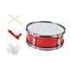 thumbnail image 2 of 14 en Snare Drum Instrumentos musicales profesionales con guantes Instrumento de percusión Baterías musicales para adultos Niños Regalos de vacaciones Tambor de resorte de 14 pulgadas, 2 of 7