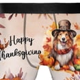thumbnail image 4 of Happy Thanksgiving Collie Welcome Thankful Fall Autumn Pumpkin All Over Print Boxer Briefs Underwear for Men Dad Collie Dog Lover Gifts Idea - 02021, 4 of 6