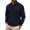 Navy, variant on Mens Corduroy Button Down Shirt Jackets with Pockets- Long Sleeve Collared Casual Vintage Fall Relaxed Fit Shackets Navy Size S