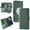 Green, variant on ELEHOLD Wallet Magnetic Case For iPhone 17 Pro Detachable Back,  Compatible with Mag-safe, 2 in 1 Shockproof Soft PU Leather Flip Card Slot Magnetic Case with Strap,Brown