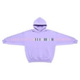 thumbnail image 3 of SonxaHe Big Boys Girls Hoodies Letter Graphic Fleece Loose Hooded Sweatshirt Child Streetwear Sports Cozy Hoodies Purple,Sized 11-12, 3 of 5