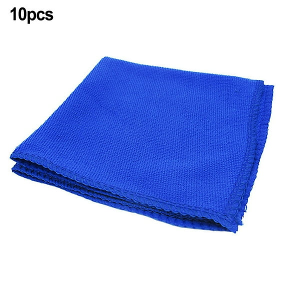 30*30 Blue Thin Microfiber Car Wipes Towel Ordinary Absorbent Car Cleaning Towel