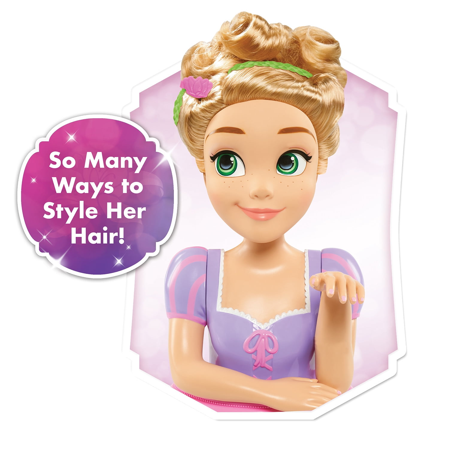 disney princess deluxe rapunzel styling head