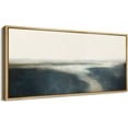 thumbnail image 2 of IDEA4WALL Extra Large Framed Canvas Print Wall Art Horizon Haze Abstract Misty Landscape Artwork Nature Wilderness Antique Retro Fine Art Decorative Multicolor for Home Decoration - 60"x30", 2 of 5