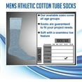 thumbnail image 7 of Yacht & Smith 28 Wholesale Men's Long Tube Socks, Cotton Sport Tube Socks Size 10-13, 7 of 7