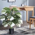 thumbnail image 6 of Artificial Turtle Plant Fake Tropical Turtle Leaves Nordic Faux Green Plant Potted Outdoor Indoor Decoration-Home Essentials, 6 of 8
