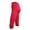 Red, variant on Mrat Women's Capris Pants High Waist Slim Yoga Capris Pants Solid Color Stretch Capris Trousers for Women Yoga Running Cropped Pants Red XXL