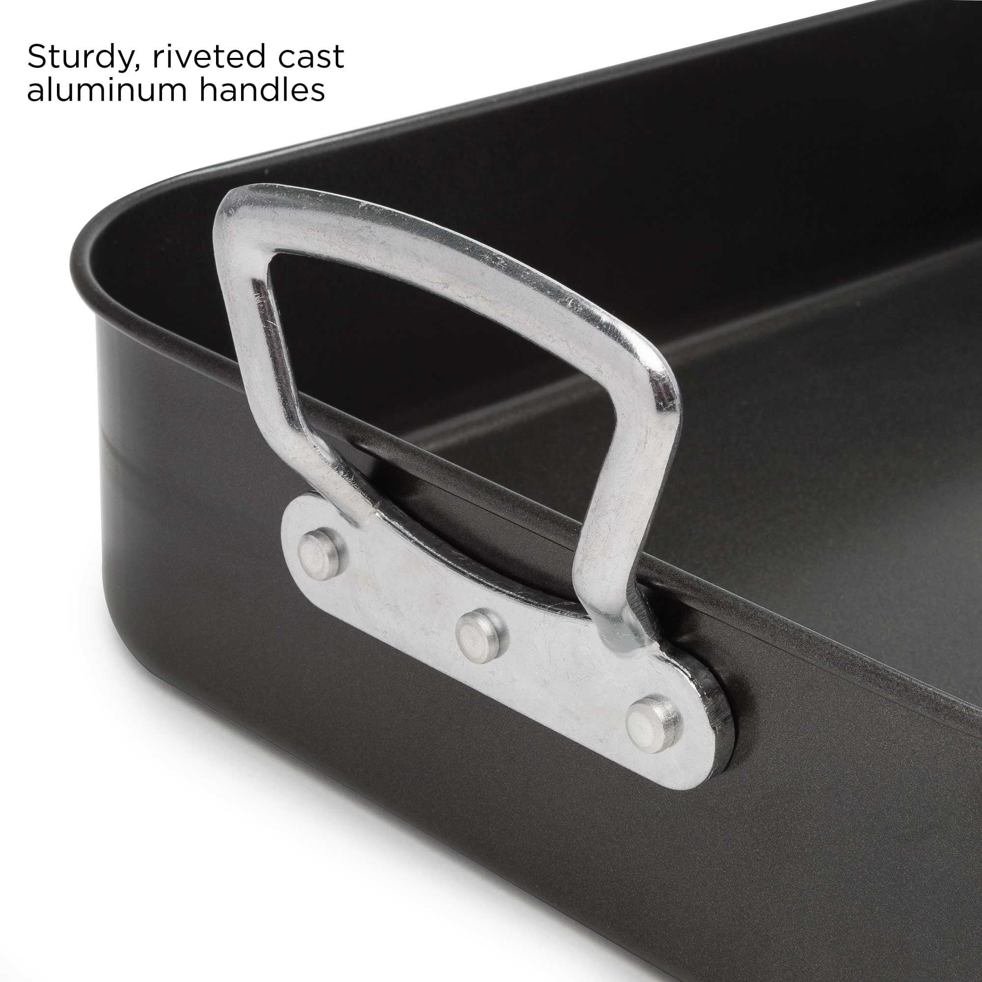 Kitchen Extras Non-Stick Roasting Pan, 16 Inch, Durable Carbon Steel -  Ecolution – Ecolution Cookware