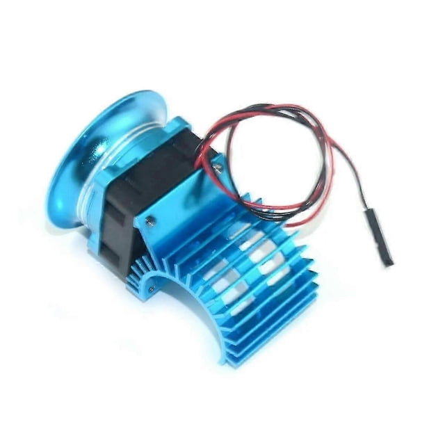 Disipador de calor para motor de 27 mm 380 390 + Ventilador de refrigeración + Cubierta Mejor canal de aire para coche RC 1/10 1/12 HSP WLtoys Traxxas Axial SCX10 TAMIYA