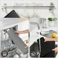 thumbnail image 5 of Silicone Dish Drying Mat for Kitchen Counter - Non-Slip, Heat Resistant with Built-in Drain, 18.9"x13.6", 5 of 8