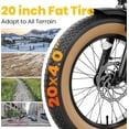 thumbnail image 2 of Electric Bike for Adults, 28MPH, 90 Miles, 1800W Peak Motor, Fat Tire, 7-speed Gears, 4 Working Modes, Suitable for Commuters and Beginner Cyclists, 2 of 9
