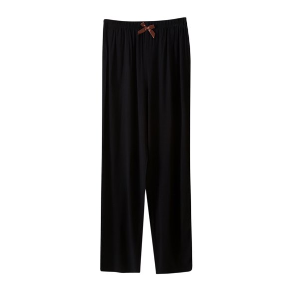 fartey Women's Wide Leg Pants 2024 Pleated Elastic High Waist Pockets Pants Relaxed Solid Color Lounge Gym Running Athletic Pants