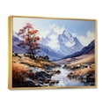 thumbnail image 2 of Designart "Mountains Majestic Peaks Painting I" Landscapes Floater Framed Canvas Wall Art, 2 of 7