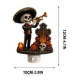 thumbnail image 3 of Halloween Decorations Indoor, Plug In Skull Night Light, Day of The Dead Acrylic Wall Lamp, Warm Glow for Home, Bedroom, Corridor, Holiday Gift Idea, 3 of 6