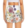 thumbnail image 4 of Xecao's Autumn Garden for a double-layer running short for women, perfect for gym, tennis, and more, featuring a convenient pocket., 4 of 9