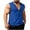 Blue—Prime Deals 2025, variant on BADHUB Men's Sleeveless Muscle Hoodies Zip Up Workout Tank Tops Solid Color Gym Basic Summer Vest White XXL