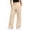 *Beige, variant on VBVC Women's Cotton-Linen Dress Pants,High Waisted Buttoned Work Trousers For Women,Ladies Summer Wide Leg Business Pants with Pockets,Army Green,S-2XL