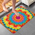 thumbnail image 4 of Colorful Tie Dye Mandala Pattern Bathroom Rugs Mat,Non Slip Microfiber Bathroom Rug,Rubber Backing,Soft Bathroom Mats for Bathroom Floor,Tub and Shower,20x32in(50x80cm), 4 of 5