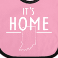 thumbnail image 4 of Inktastic It's Home- State of Indiana Outline Boys or Girls Baby Bib, 4 of 4