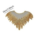 thumbnail image 4 of Yunhgft Beaded Sequin Cape Shoulder Cape for Women Wedding Evening Formal Dresses Family Gold, 4 of 9