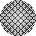 thumbnail image 1 of Ahgly Company Machine Washable Indoor Round Transitional Dark Gray Black Area Rugs, 3' Round, 1 of 7